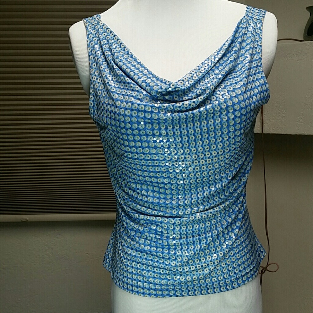Cowl neck tank top